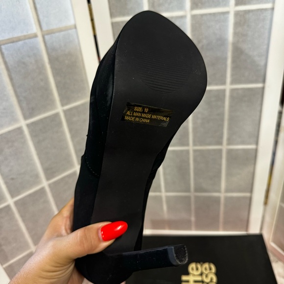 Charlotte Russe black high heels size 10 new - Picture 3 of 7